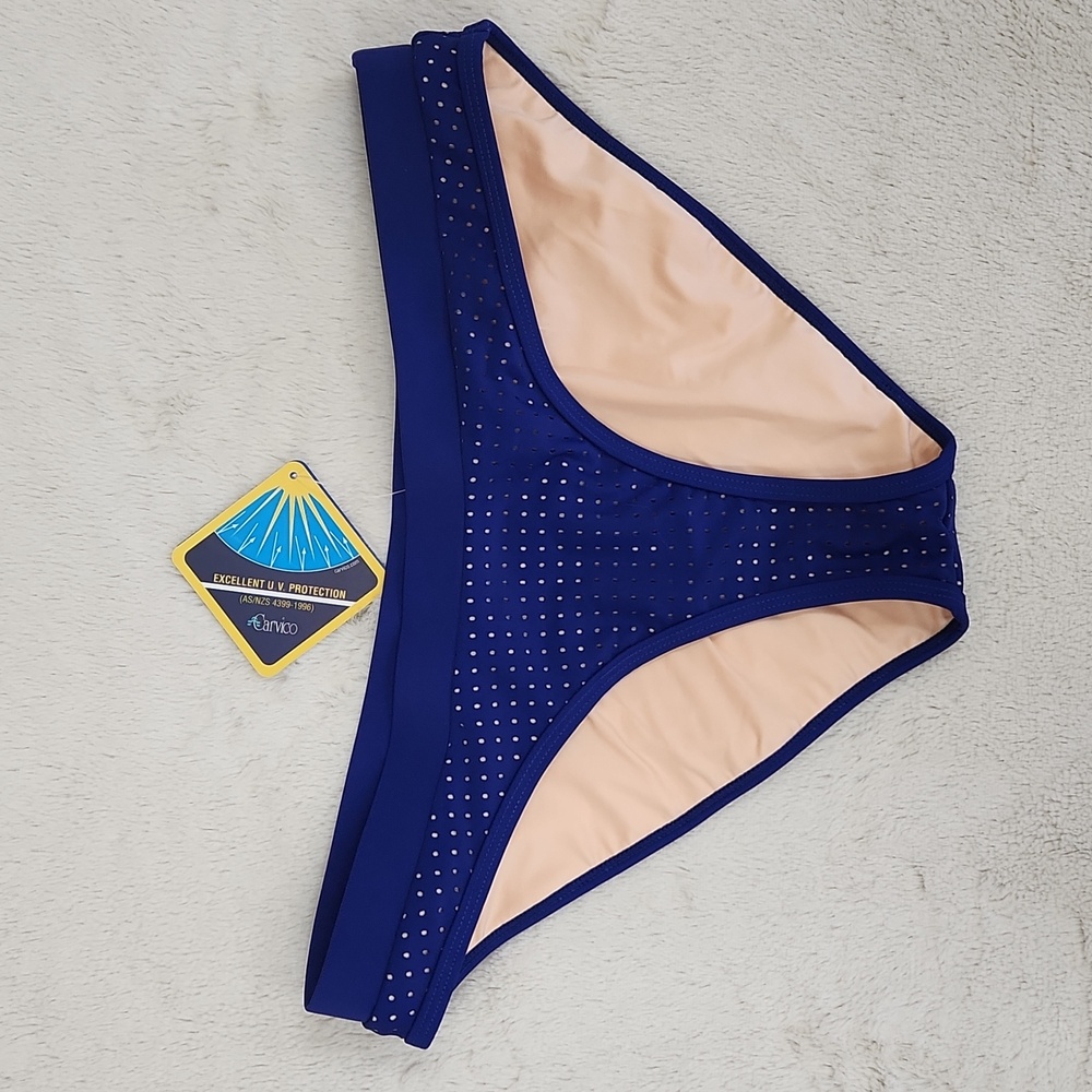 NEW Fabletics Valentina Bikini Bottom Royal Blue | Women's Size Medium NWT - Picture 2 of 9